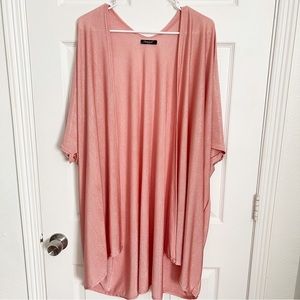 Janice | Pink Gold Metallic Kimono Coverup